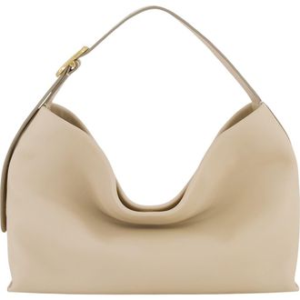 Vince Small Plonge Vivian Leather Hobo Bag in Marzipan at Nordstrom