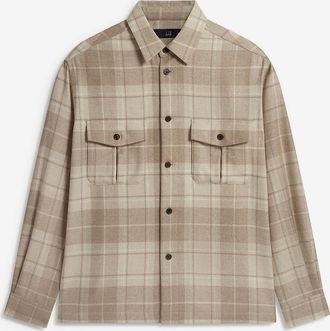 Dunhill Kaschmir-Overshirt mit Tartan-Muster