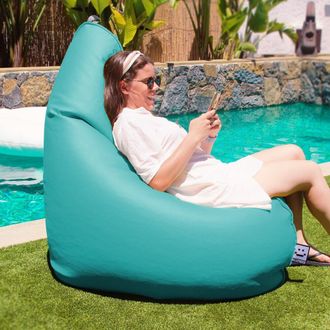Happers Happers - Puff Relax Polipiel Exterior O Interior Turquesa Infantil