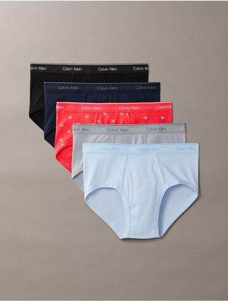 Calvin Klein Mens Cotton Classics 5-Pack Brief - Multi - XL