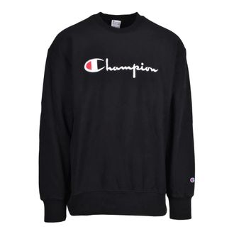 Champion Hoodies & sweatvesten, Heren, Zwart, L, Katoen, Girocollo sweatshirt