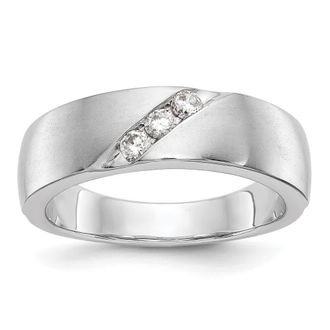 Diamond2Deal 14k Gold Lab Grown Diamond Wedding Band Ring 1/5Ct Clarity- VS Color- D-E