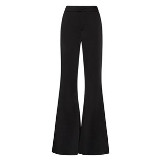 Philipp Plein Pantalones de sat&eacute;n acampanados - Trousers - Mujer - Negro - M