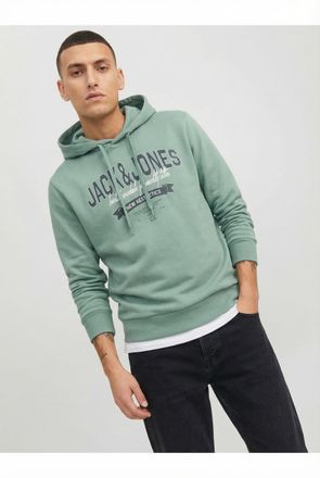 Jack & Jones Plus Size Jack & Jones PlusSize JJELOGO SWEAT HOOD 2 COL 24/25 NOOS PLS, mit Logo Frontprint