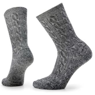 Smartwool Womens Everyday Cable Crew Socks White M