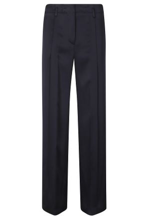Semicouture Midnight Blue Wide-Leg Cadi Pants