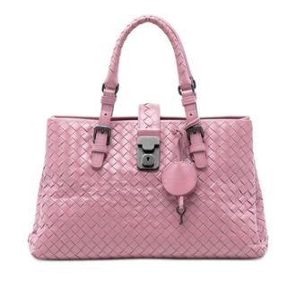Bottega Veneta Pre-owned Bottega Veneta Small Nappa Intrecciato Roma Satchel Ladies FHXLEV8MFEUAP1RE