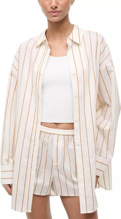 Staud Kendy Top In Solana Stripe