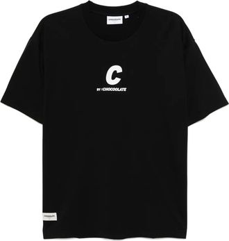 Chocoolate logo-print T-shirt - men - Cotton - L - Black