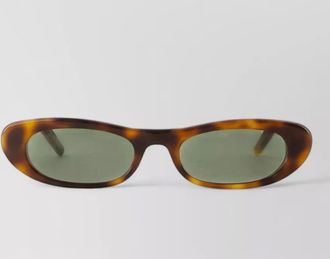 Saint Laurent sl 557 acetate oval sunglasses tortoiseshell
