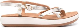Ancient Greek Sandals crossover-strap leather sandals - women - Leather - 40 - Gold