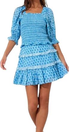 Oliphant Flirty Skirt In Fern Blue