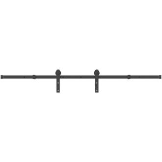 vidaXL Vidaxl - Kit De Herrajes Para Puertas Correderas Acero Negro 200 Cm