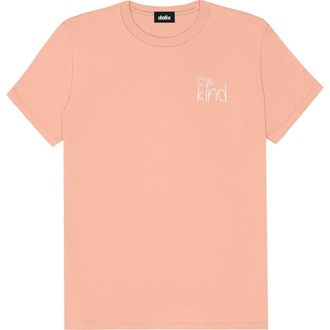 Dalix Be Kind Womens Relaxed Tee in Terracotta at Nordstrom, Size Xx-Large