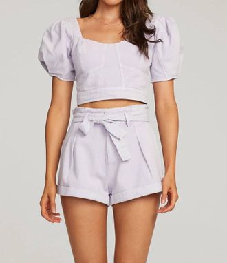Saltwater Luxe Kelden Top In Lilac