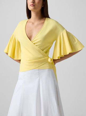 Jacquemus Womens La Maille Paysan wrap jacket