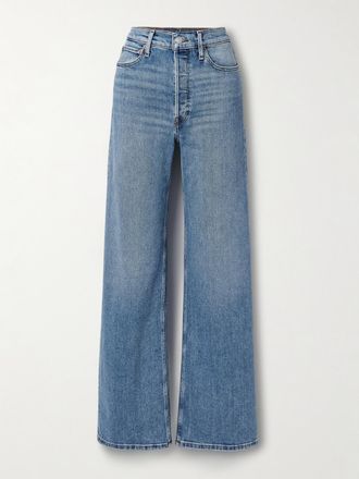 Re/Done Jeans A Gamba Larga E Vita Alta 70s Ultra - Blu