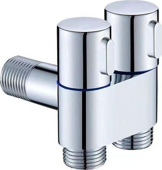 OEM Grifo De Doble Control G1/2 2,5 Cm Para Lavadora, Inodoro, Cabezal De Ducha Triangular, Lavabo