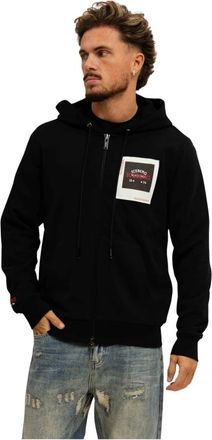 Iceberg 5C Felpa E020 Vest - Heren - Hoodies - Zwart - S - Katoen - Hoodies & sweatvesten