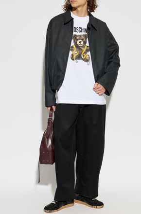 Moschino T-shirt With Print, Mens, Black
