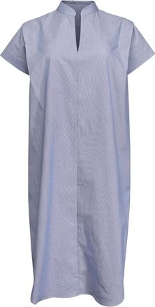 Zero + Maria Cornejo Abito midi con colletto alla coreana - Blu