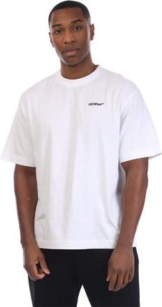 Off-white Mens Off White Arrow Skate T Shirt in Black - Black & Silver - Size X-Small