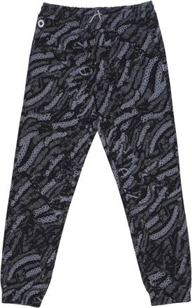 Octopus Zwarte Deco Jogger Broek - Heren - Sweatpants - Veelkleurig - XL - Katoen - Broeken