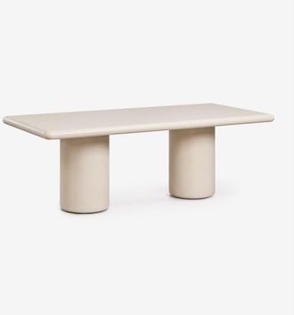 Sklum Mesa De Jard&iacute;n Rectangular 220x100 Cm En Cemento Namara Sklum