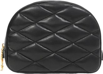 Saint Laurent Pre-owned Clutches, female, Black, Size: ONE SIZE Pre-owned Canvas travel-bags