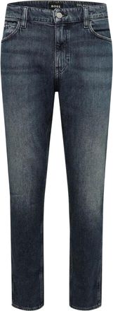 HUGO BOSS Heren Delaware Katoen Slim Jeans (Marine)