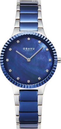 Obaku Womens Linje Blue Dial Watch
