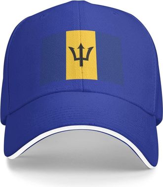 Generic Peak Cap Flag of Barbados Dad Hat Breathable Sports Cap Low Profile Headwear for Office Walking Outdoor
