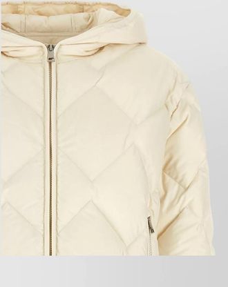 Moncler down quilted cropped puffer jacket
