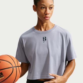 Nike Sabrina Nike Womens Dri-FIT T-Shirt in Grey | IZ1527-090