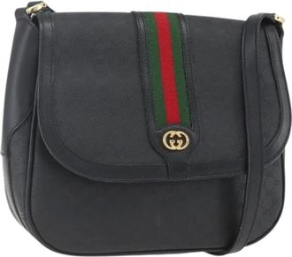 Gucci Pre-owned Cross Body Bags, female, Black, Size: ONE SIZE Pre-owned Plastic Cross Body Bag