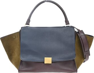 Celine Tricolor Trapeze Bag Leather Multicolour Leather Handbag (Pre-Owned)