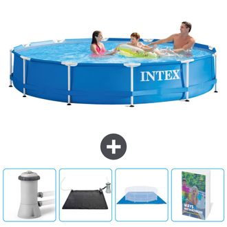 Intex Piscina Con Estructura Redonda - 366x76 Cm - 7-piezas Scb110