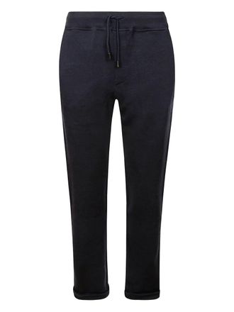 Isaia elasticated-waist track pants - men - Cotton/Wool - M - Blue
