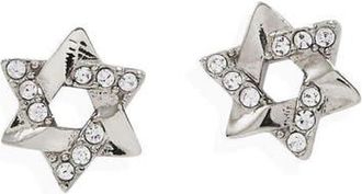 Alex and Ani Star Of David Mini Stud Earrings in Silver at Nordstrom