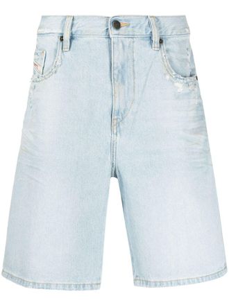 Diesel distressed-finish denim shorts - men - Cotton - 36 - Blue