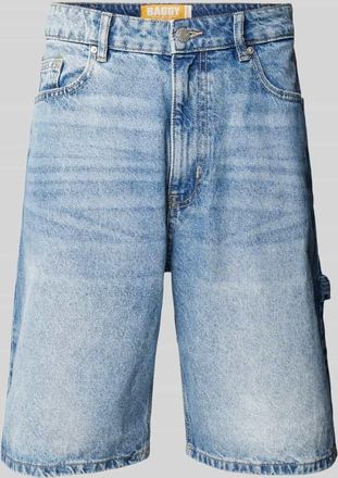 Review Baggy Fit Jeans Shorts im 5-Pocket-Design - Jorts in Blau, Größe XS