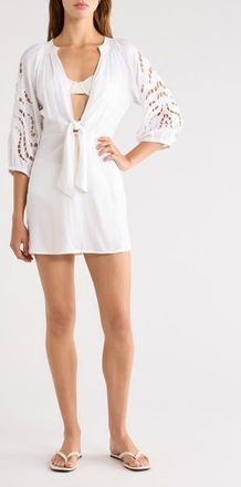 Vix Alice Cover-Up Chemise in Off White at Nordstrom, Size X-Small