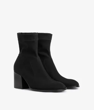 Pedro Garcia Boot midi heel in black microfiber| Marilo | Fall winter 25 | PEDRO GARCIA