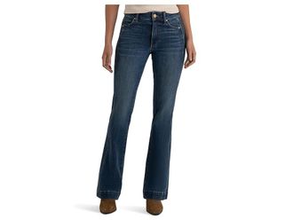 Kut from the Kloth Natalie High-rise Bootcut Side Inset-wide Hem Womens Jeans Choice : 10 33, Cotton/Denim/Lycra