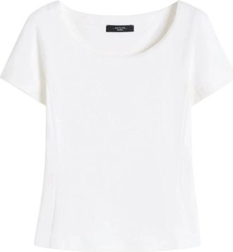 Max Mara Top Wkdmultig - Dames - T-shirts - Wit - L - Katoen - Tops