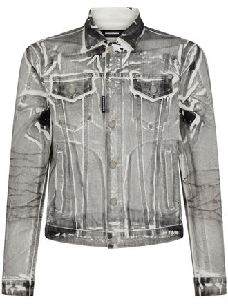 Dsquared2 Denim jack - Grijs