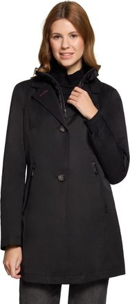 Gil Bret Outdoorjacke GIL BRET, Damen, Gr. 40, jet schwarz, Web, Obermaterial: 58% Baumwolle, 42% Polyester, unifarben, regular fit normal, ohne Ausschnitt, Ja