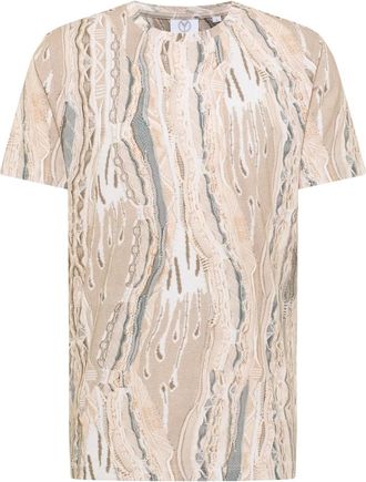 Carlo Colucci Heren, Tops, Beige, Maat: S Katoen