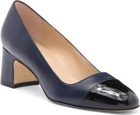 Stuart Weitzman Milla Pump in Nice Blue/Black at Nordstrom Rack, Size 9.5