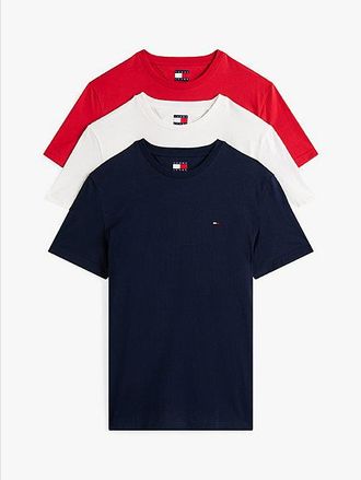 Tommy Hilfiger 3-Pack Tommy Flag Extra Slim Jersey T-Shirts